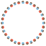 鬼の丸フレーム素材