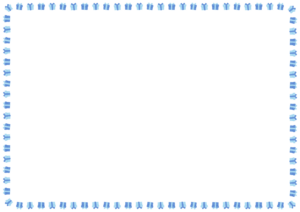 プレゼントのフレーム素材のフリーイラスト Clip art of present paper frame