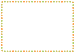 プレゼントのフレーム素材のフリーイラスト Clip art of present paper frame