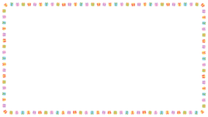 プレゼントの映像フレーム素材のフリーイラスト Clip art of present-box video frame