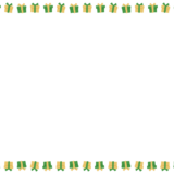 クリスマスカラーのプレゼントの映像フレーム素材