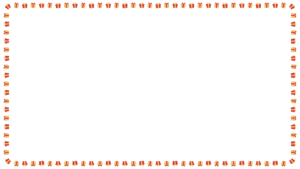 クリスマスカラーのプレゼントの映像フレーム素材のフリーイラスト Clip art of christmas present-box video frame