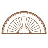 分度器のイラスト