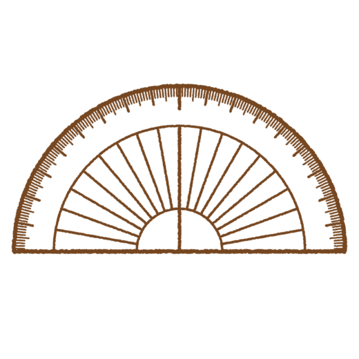 分度器のイラスト