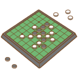 リバーシのフリーイラスト Clip art of reversi