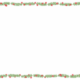 ローズマリーとクランベリーの映像フレーム素材のフリーイラスト Clip art of rosemary-cranberry video frame