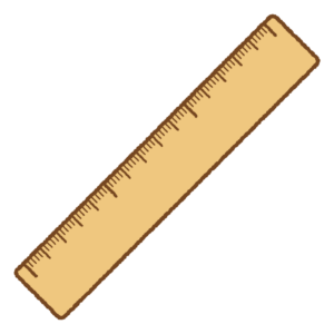 定規のフリーイラスト Clip art of ruler