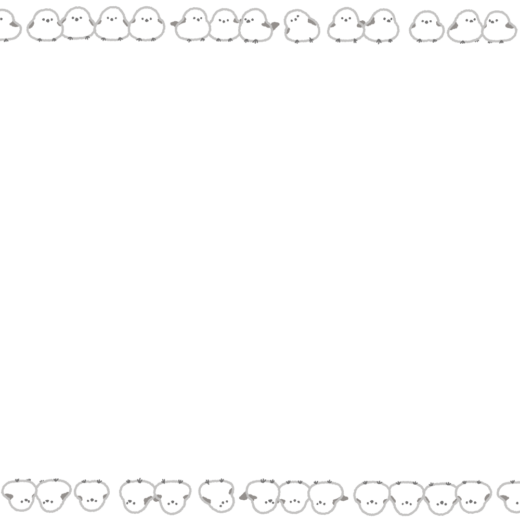 シマエナガのフレーム素材