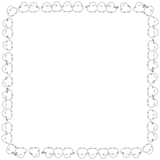 シマエナガの正方形フレーム素材