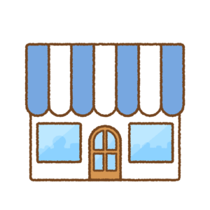お店のフリーイラスト Clip art of shop & store