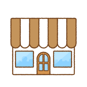 お店のフリーイラスト Clip art of shop & store