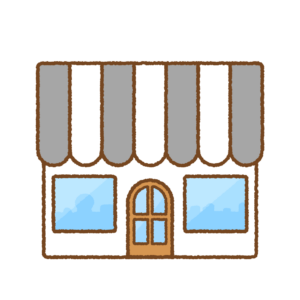 お店のフリーイラスト Clip art of shop & store