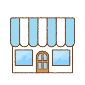 お店のフリーイラスト Clip art of shop & store