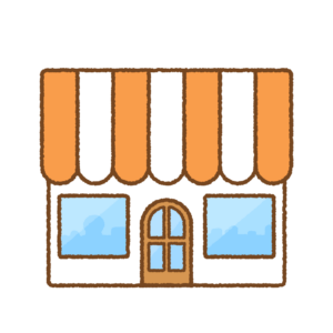 お店のフリーイラスト Clip art of shop & store