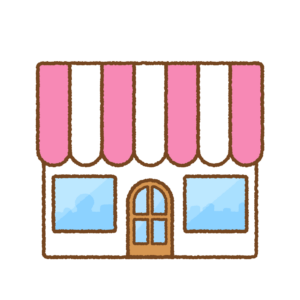 お店のフリーイラスト Clip art of shop & store