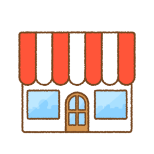 お店のフリーイラスト Clip art of shop & store