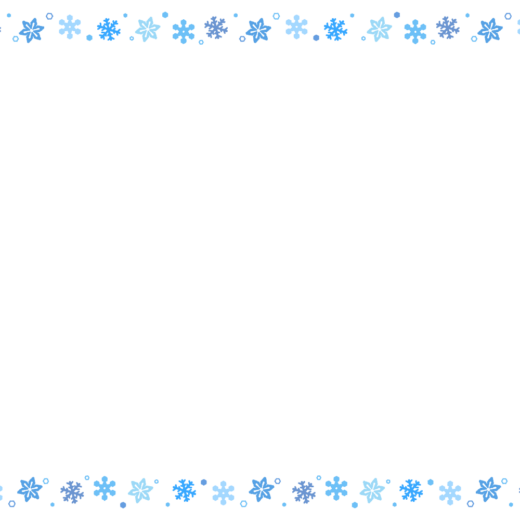 雪の結晶のフレーム素材