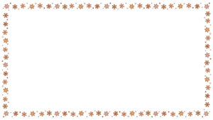 雪の結晶の映像フレーム素材のフリーイラスト Clip art of snowflake video frame