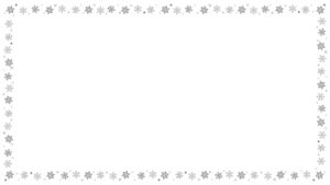 雪の結晶の映像フレーム素材のフリーイラスト Clip art of snowflake video frame