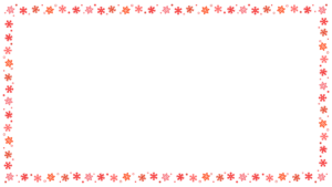 雪の結晶の映像フレーム素材のフリーイラスト Clip art of snowflake video frame