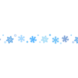 雪の結晶のライン素材のフリーイラスト Clip art of snowflake line