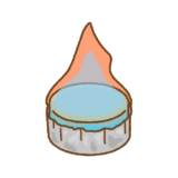 固形燃料のフリーイラスト Clip art of solid-alcohol-fuel