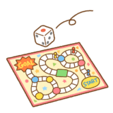 すごろくのフリーイラスト Clip art of sugoroku