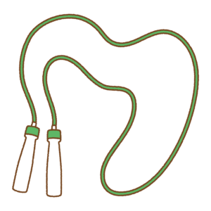 縄跳びの跳び縄のフリーイラスト Clip art of skipping rope