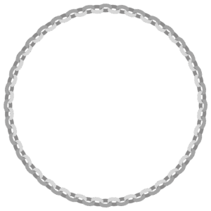 輪飾りの丸フレーム素材のフリーイラスト Clip art of wakazari circle frame