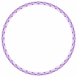 輪飾りの丸フレーム素材のフリーイラスト Clip art of wakazari circle frame