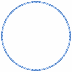 輪飾りの丸フレーム素材のフリーイラスト Clip art of wakazari circle frame