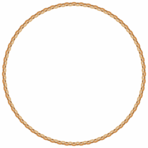 輪飾りの丸フレーム素材のフリーイラスト Clip art of wakazari circle frame