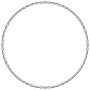 輪飾りの丸フレーム素材のフリーイラスト Clip art of wakazari circle frame