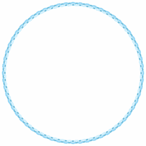 輪飾りの丸フレーム素材のフリーイラスト Clip art of wakazari circle frame