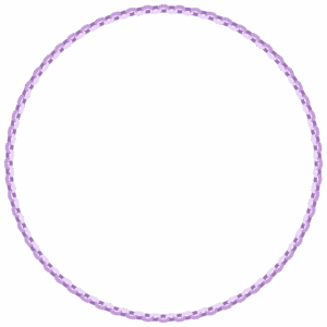 輪飾りの丸フレーム素材のフリーイラスト Clip art of wakazari circle frame