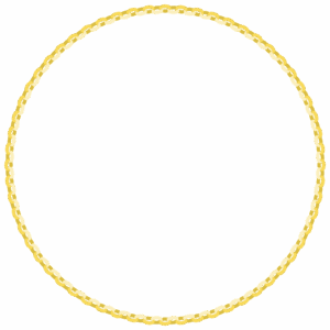 輪飾りの丸フレーム素材のフリーイラスト Clip art of wakazari circle frame