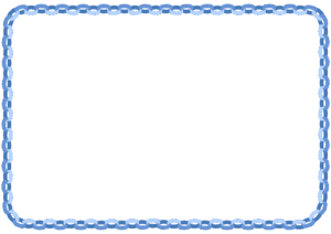 輪飾りのフレーム素材のフリーイラスト Clip art of wakazari paper frame