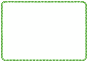 輪飾りのフレーム素材のフリーイラスト Clip art of wakazari paper frame