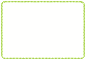 輪飾りのフレーム素材のフリーイラスト Clip art of wakazari paper frame