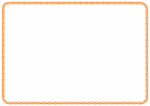 輪飾りのフレーム素材のフリーイラスト Clip art of wakazari paper frame