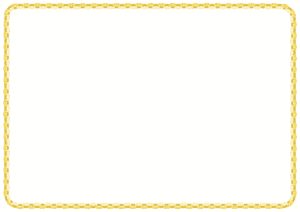 輪飾りのフレーム素材のフリーイラスト Clip art of wakazari paper frame