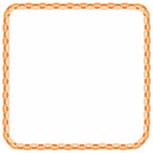 輪飾りの正方形フレーム素材のフリーイラスト Clip art of wakazari square frame