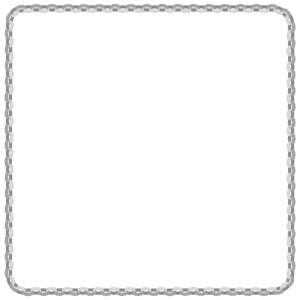 輪飾りの正方形フレーム素材のフリーイラスト Clip art of wakazari square frame