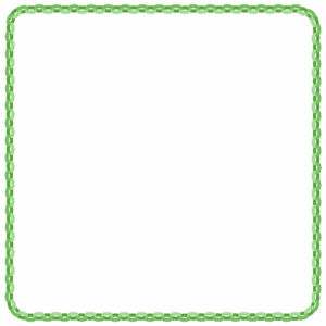 輪飾りの正方形フレーム素材のフリーイラスト Clip art of wakazari square frame