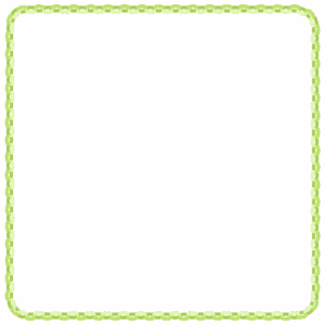 輪飾りの正方形フレーム素材のフリーイラスト Clip art of wakazari square frame