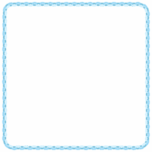 輪飾りの正方形フレーム素材のフリーイラスト Clip art of wakazari square frame