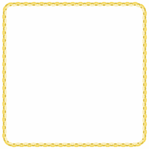 輪飾りの正方形フレーム素材のフリーイラスト Clip art of wakazari square frame