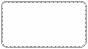 輪飾りの映像フレーム素材のフリーイラスト Clip art of wakazari video frame