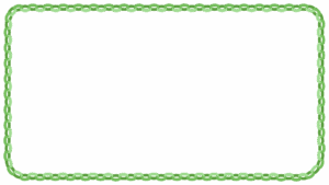 輪飾りの映像フレーム素材のフリーイラスト Clip art of wakazari video frame