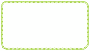 輪飾りの映像フレーム素材のフリーイラスト Clip art of wakazari video frame